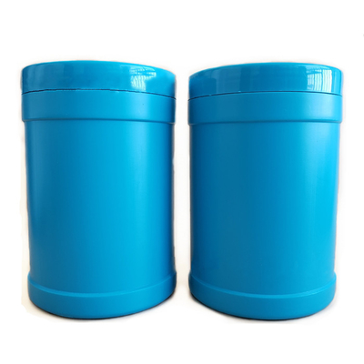 Blaues HDPE nachfüllbarer Pulver-Flaschen-Kanister 1000-ml-leere Ergänzungs-Behälter