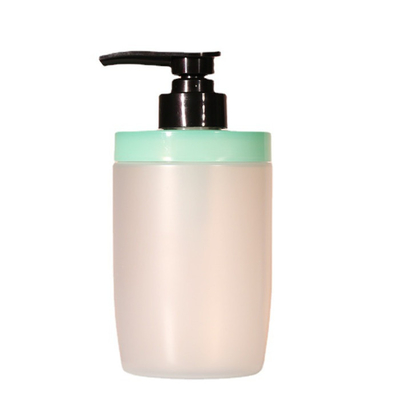 Kosmetische bereifte Runden-leere Lotions-Pumpflaschen 500 ml-Shampoo-Flasche Soem