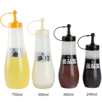 Plastikquetschflaschen 240ml 8 Unze-Würzzufuhr-leerer Plastiksoßen-Flaschen SGS