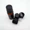 Schwarze Schrauben-Plastikflaschenkapsel zugeführte Abdeckungs-Deckel 18mm mit Öffnungs-Reduzierern
